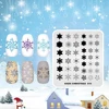 KADS Halloween Christmas Nail Stamping Plates Pumpkin Snowflake Image Manicure Stamp Template DIY Nail Art Decoration Plates 3