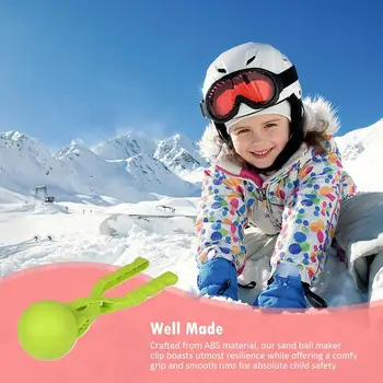 Cute Shaped Snow ball Maker Clip Children Outdoor Plastic Winter Snow Sand Mold Tool For Snow ball Fight Outdoor Fun Sports Tool 4