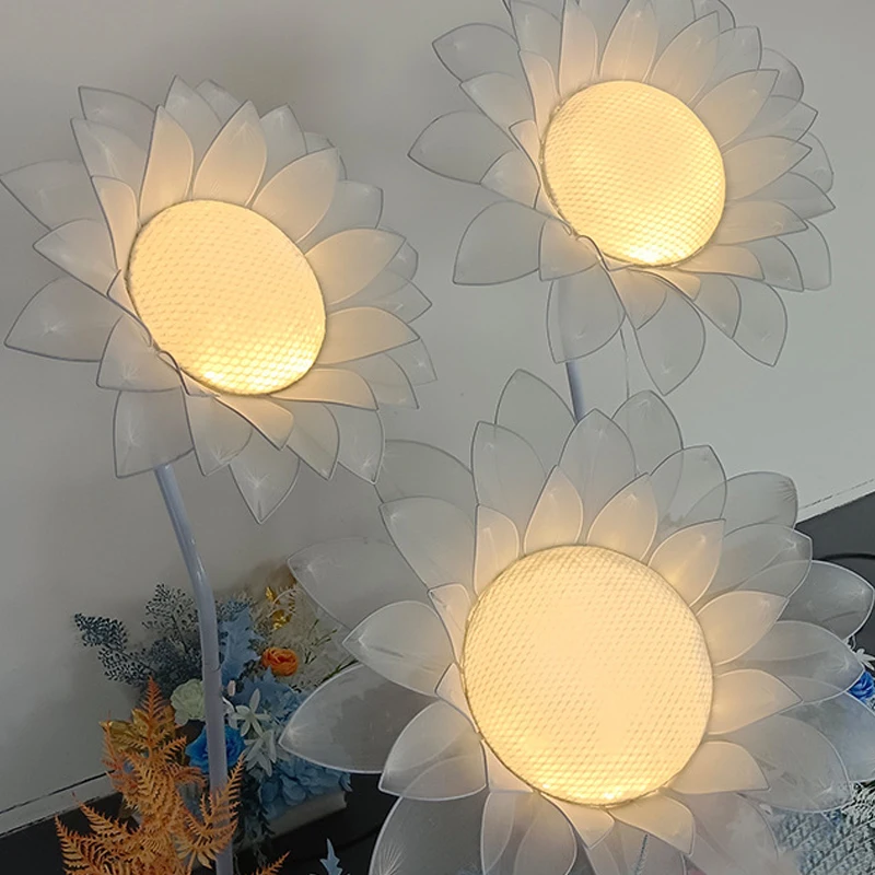 TEMAR-Luzes modernas do casamento do girassol, atmosfera festiva, luz conduzida para o partido, fase, ligação da estrada, decoração do fundo