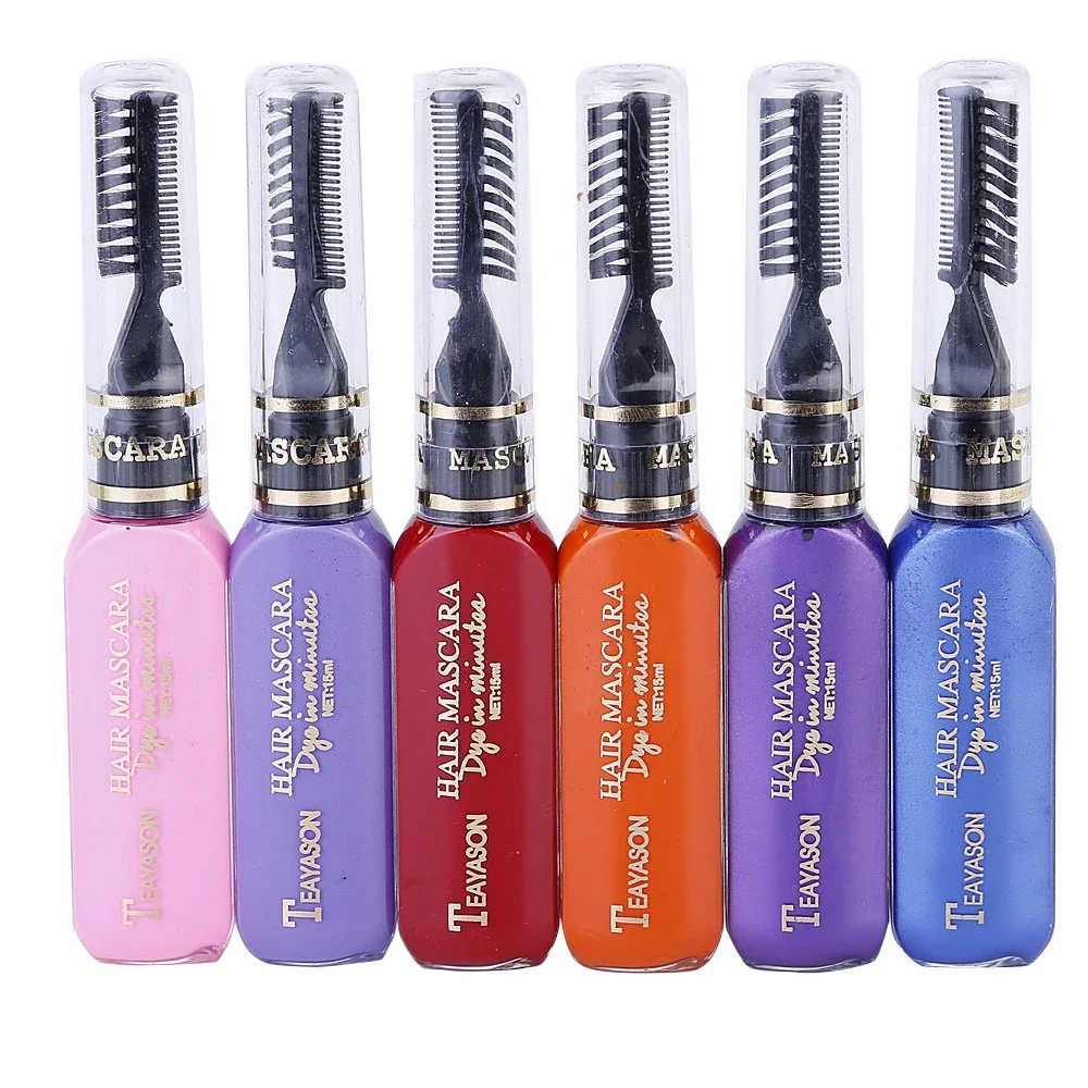 Hair Color Dye 13 Colors One-off Temporary Non-toxic DIY Washable One-time Dye Crayons