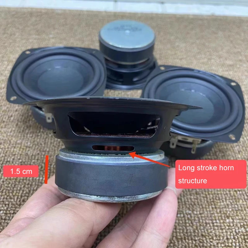 BEIYUAN 1unit GGEC 3.5 inch long stroke speaker 4 ohms 15W 30 cores large magnet Bass Loudspeaker DIY Home Theater Subwoofer