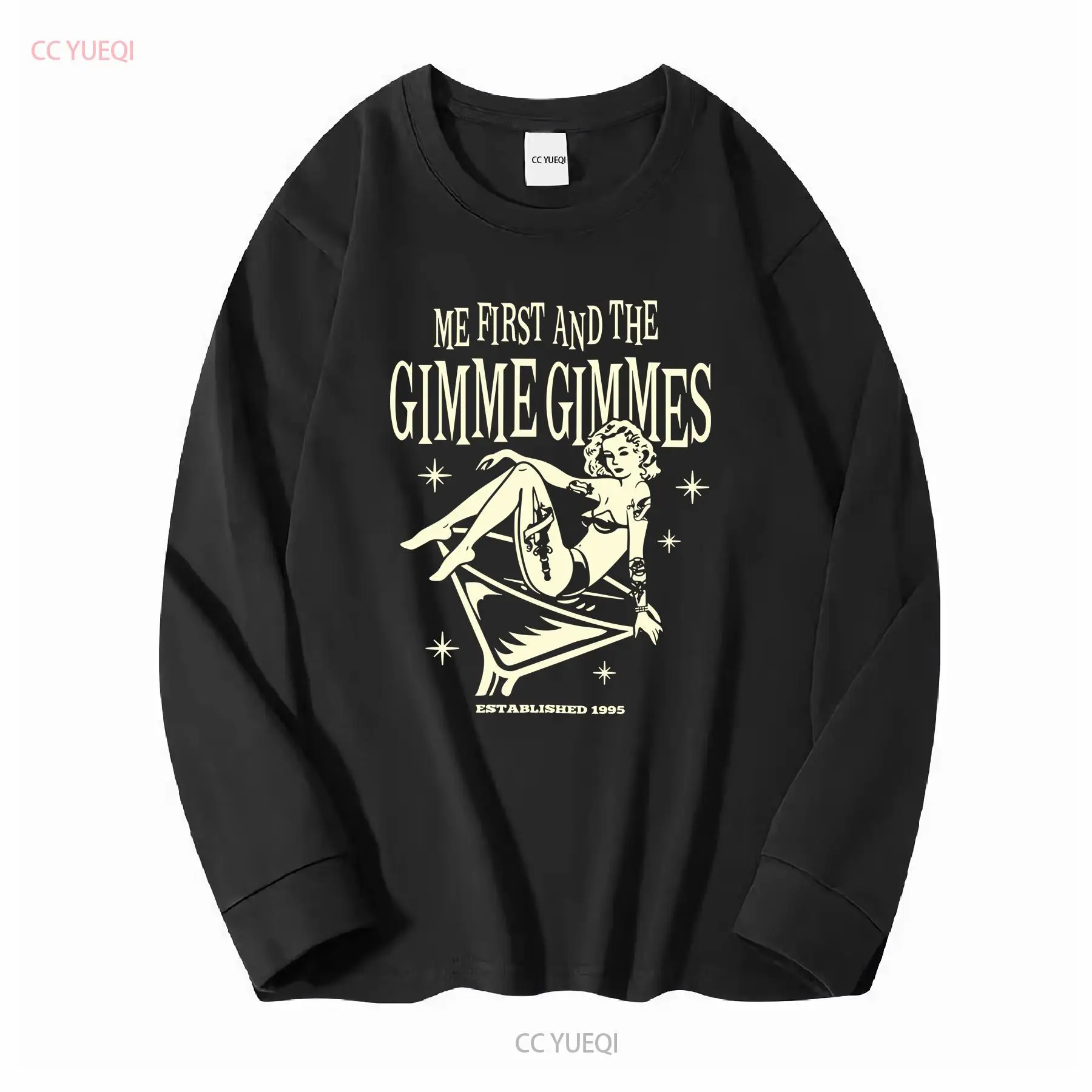 Me First and the Gimme Gimmes Concert Tour T Shirt Black