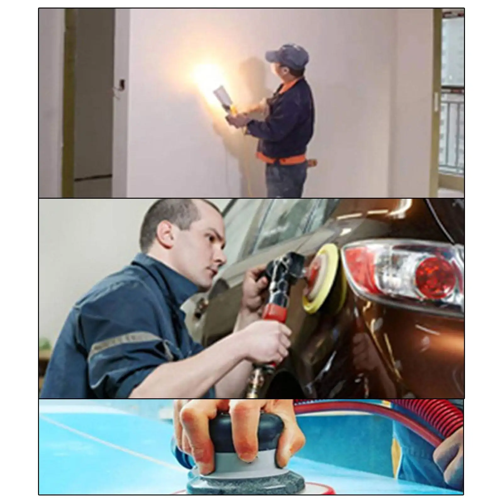 148mm Sander Backing Pad Orbital Palm Sander 6" 8 Holes and Loop Disc