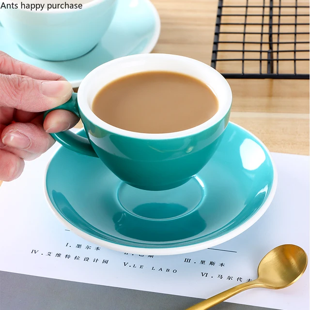 Modern Stylish Pure Color Mugs High Cylinder Cappuccino Latte Coffee Milk  Breakfast Afternoon Tea Cups Northern