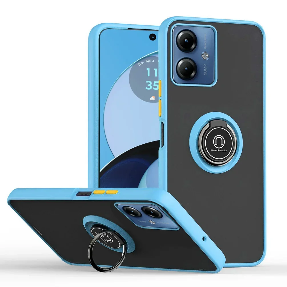 Durable Armor Case with Ring Holder and Magnetic Stand
