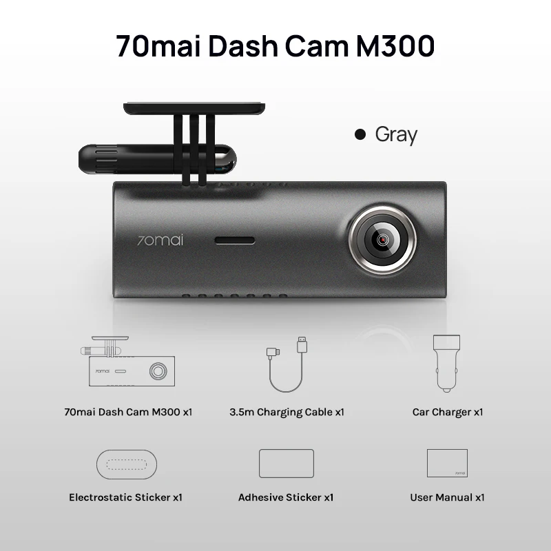 70mai DashCam M300, 1296P Full HD+ - NEXDIGITRON®