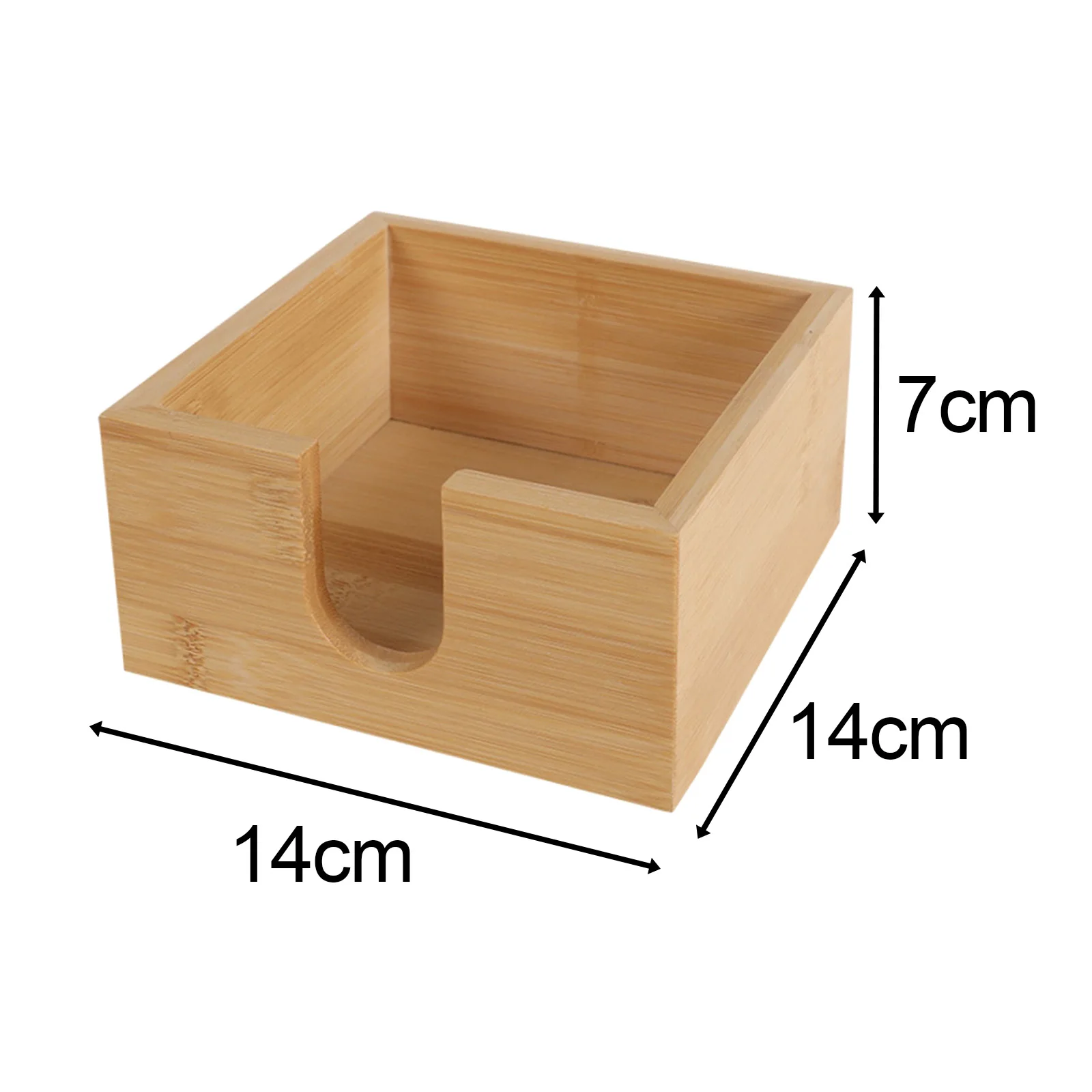 Bamboo Napkin Holder Toilet Paper Storage Holder for Restaurant Car Home 5