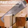 1PC Japanese Pull Saw 3-Edge Teeth Hand Saw SK5 Flexible Blade Non-Slip Handle Wood Saw Folding Saw for Woodworking Tools 3