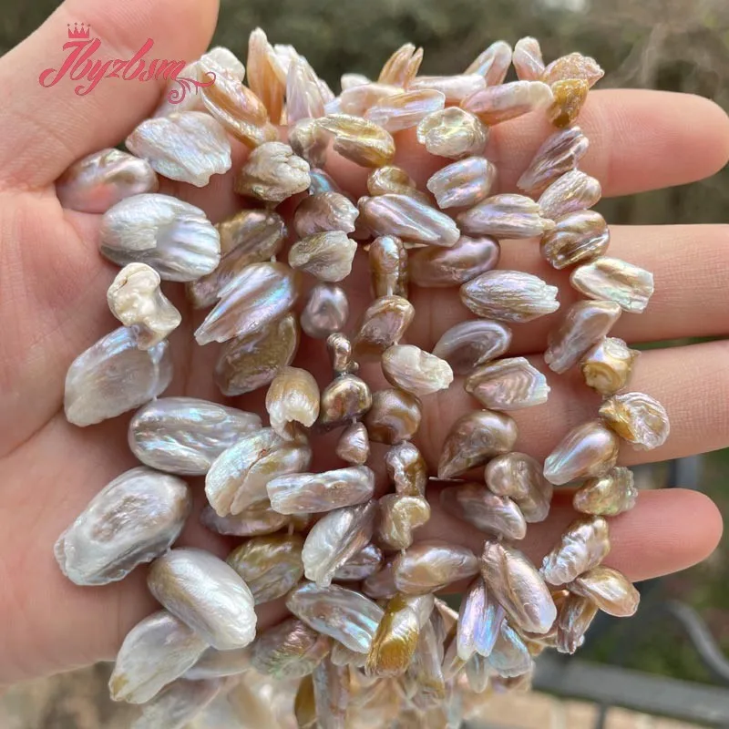 TOP Drilled Multicolor Reborn Keshi Natural Freshwater Pearl Beads for DIY Bracelet Necklace Earrings Charms Jewelry Making 15