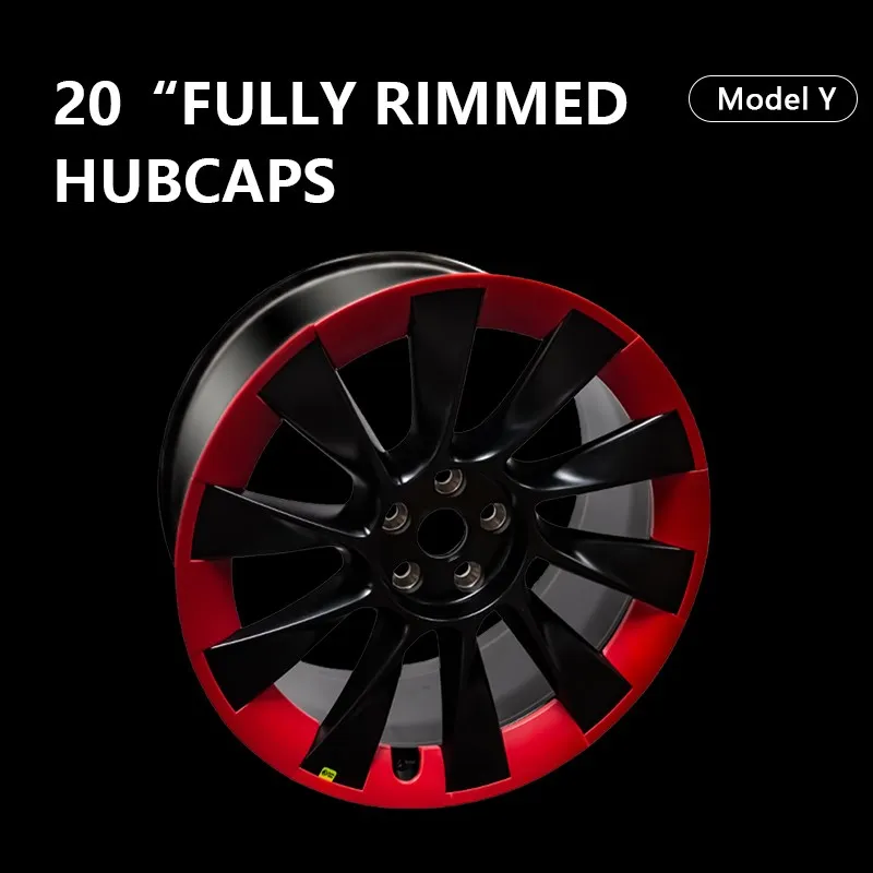 

Hub Cap Patch Model Y 20 Inch Wheel Protectors ABS Hubcap Stickers For Tesla Model Y 2023 Accessories Car Decals Auto Exterior