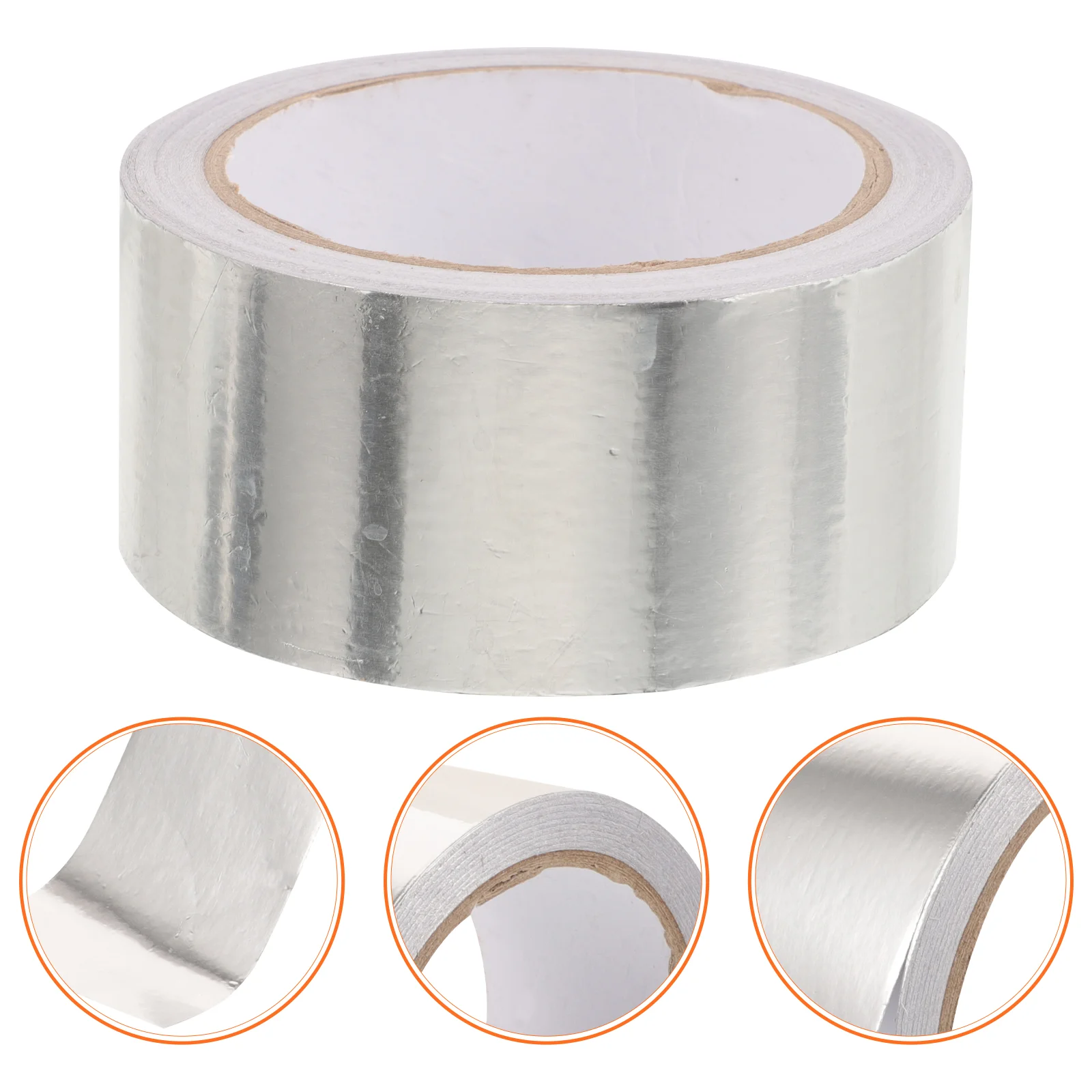 

2 Rolls Plumbing Tape Aluminum Foil for Insulation Pipeline Seal Patching Repair Sealing High Temp