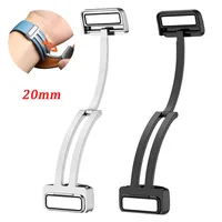 Fermoir magnétique en métal pour Samsung Galaxy Watch 4 5, 20mm, acier inoxydable, boucle pliante, bracelet de montre intelligente, accessoires à boutons 1