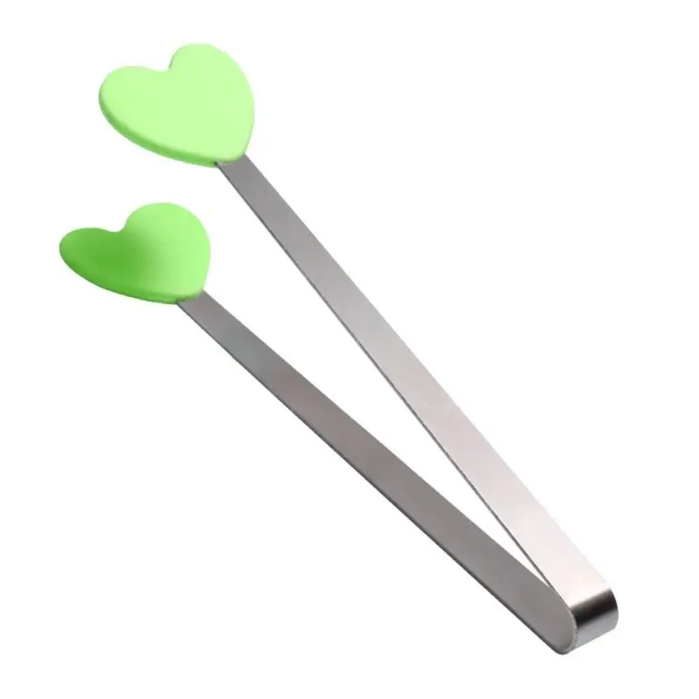 Silicone Stainless Steel Mini Snack Tongs with Non-Slip Handles