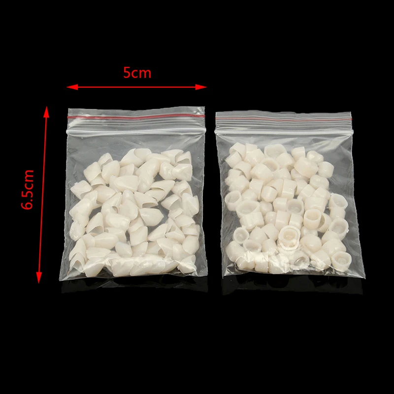 Dental Temporary Crown Material For Anterior 50 Pcs + Molar 50 Pcs Teeth Veneers Oral Care Tool Dental Treatment 2bags, tooth cover