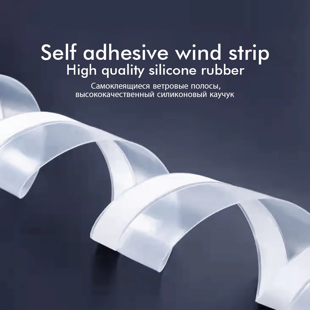 Window Weather Stripping Door Draft Blocker Silicone Shower Glass Gaps Seal Strip Dust Insulation Noise Reduction