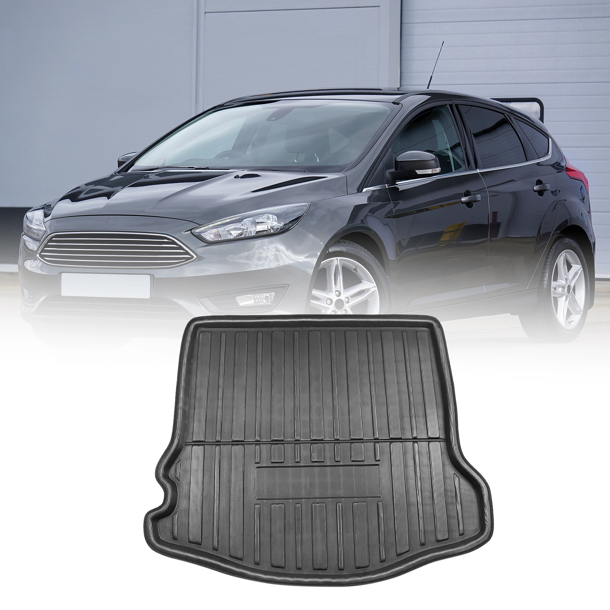 

Коврик Uxcell для багажника Ford Focus 2012-2017, черный коврик для багажника