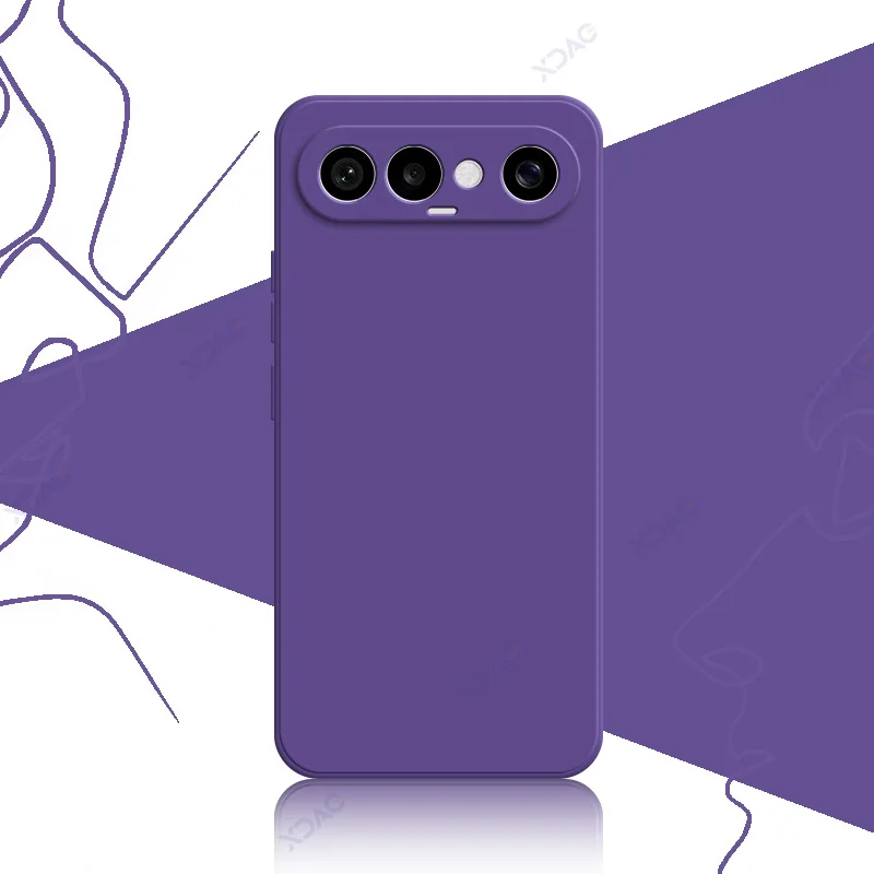 Luxury Dual Liner Protective Shockproof Phone Case - Square Liquid Silicone Cover