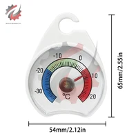 Thermomètre de réfrigérateur-30-20 deg C Thermomètre de réfrigérateur classique Grand cadran Thermomètre pour congélateur Réfrigérateur Refroidisseur 5