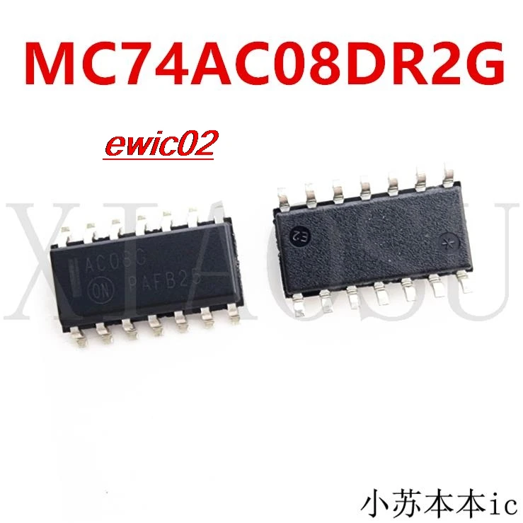 

Оригинальный товар, в наличии, MC74AC08DR2G AC08G SOIC-14 IC, 10 шт.