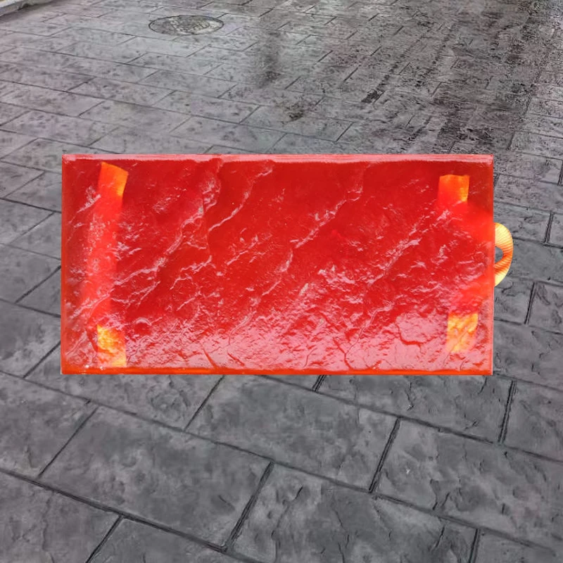 Wall marble relief mold with handle, mold size 60X30Cm, floor art, concrete relief mold, road