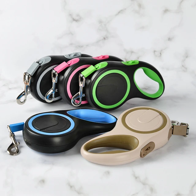 5m 8m 50kg Dog Leash Retractable Roulette Collar for Small Big Dogs Accessories Adjustable Walking Hiking French Bulldog Rope 5