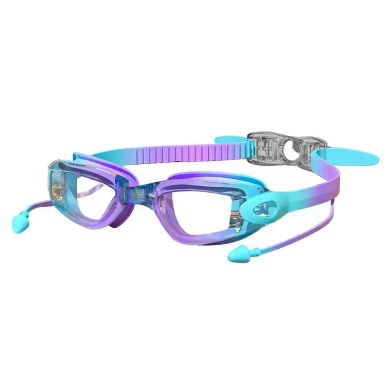 

Очки для плавания для мальчиков, регулируемый ремешок с широким обзором, 100 Защита от УФ-лучей, без протечек, защита от царапин и запотевания, детские очки для бассейна