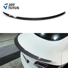 Alerón trasero para maletero de Tesla modelo 3, accesorio de fibra de carbono ABS, estilismo para coche, 2017-2020 2021 2022