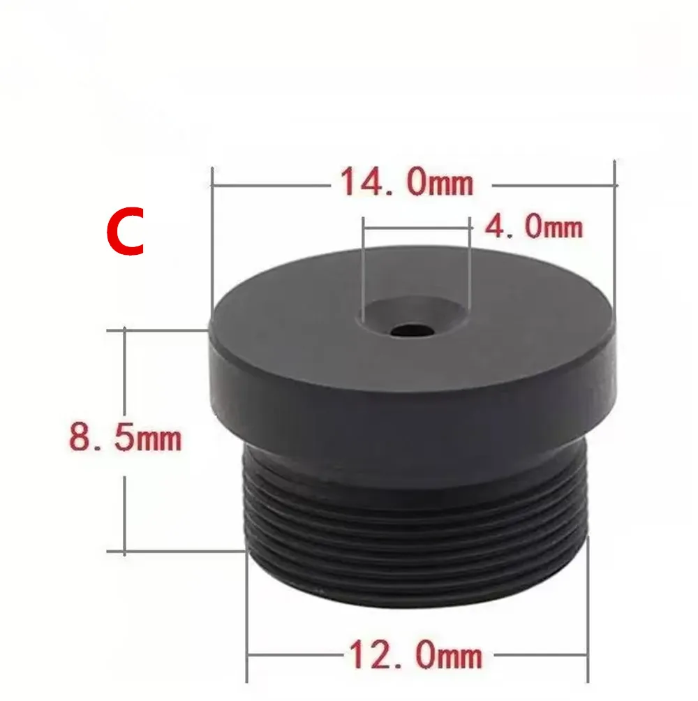 Obiettivo scheda CCTV Obiettivo conico M12 Tubo piatto da 3,7 mm Lente cilindrica ad alta definizione Obiettivo piatto M12 Parti di monitoraggio della sicurezza - Image 4
