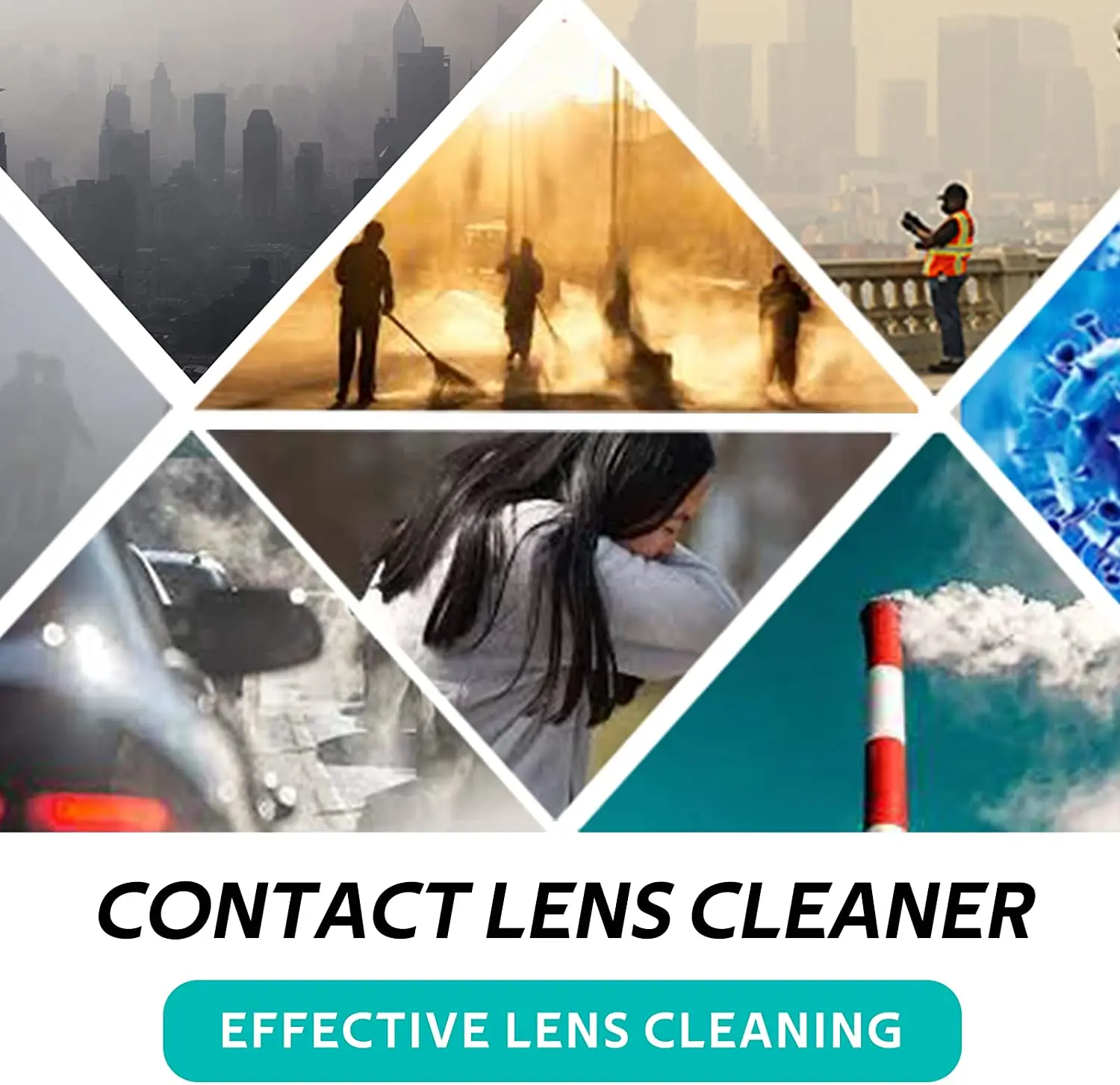 샤오미 EraClean 초음파 콘택트 렌즈 클리너, 무선 및 부착물 포함, 3 인 1 딥 클리닝 및 빠른 충전, 56KHz