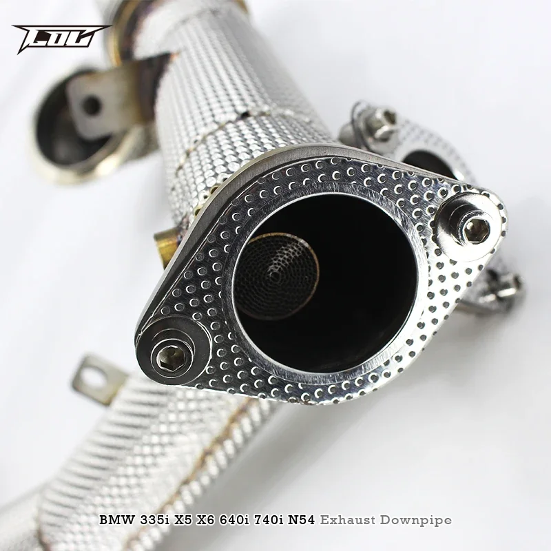 Head Section High flow Pipes branch downpipe Exhaust Pipe with catalyst For BMW X6 E71/E72/F16 3.0T N54 2008-