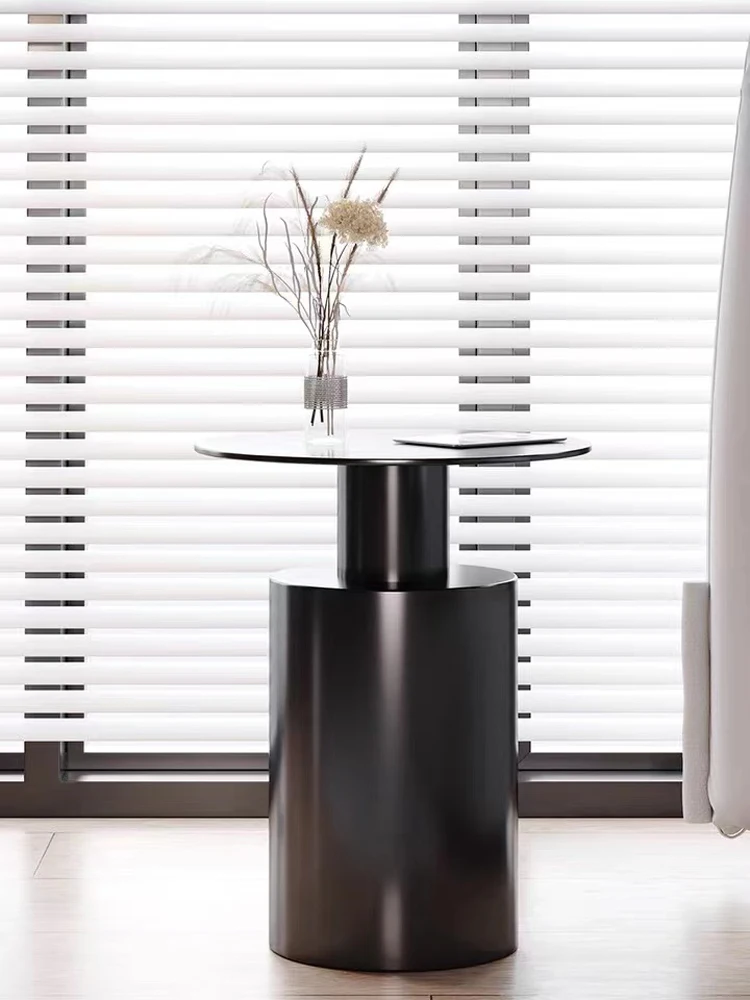 Luxury modern bedside table living room small coffee table creative round Simple coffee bedside