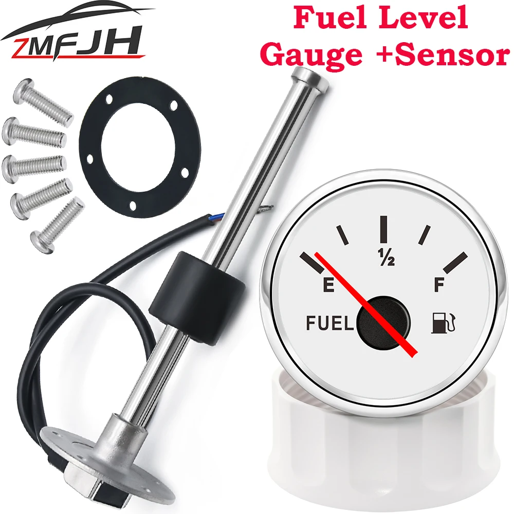 52MM Fuel Level Gauge 0190 Ohm Oil Tank Level Indicator With Fuel