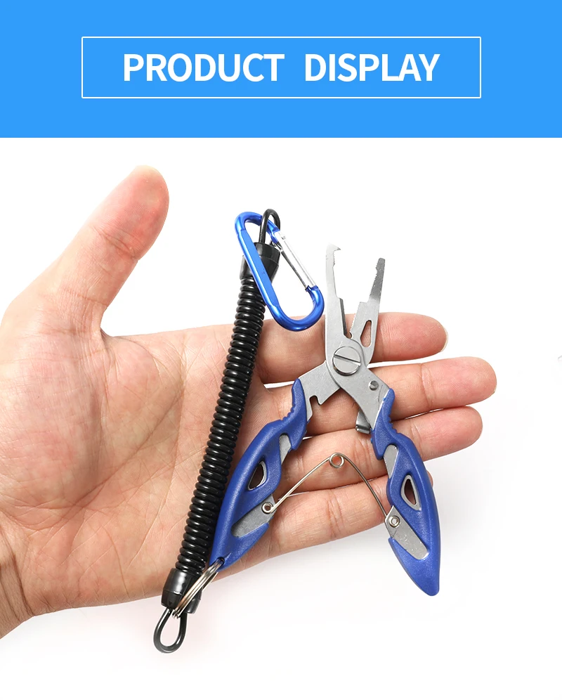 Lot de 2 pinces de pêche - Pince à leurre - Mini outils de pêche en aluminium - Pince à lèvres - Pince à gâchette FS - 1005