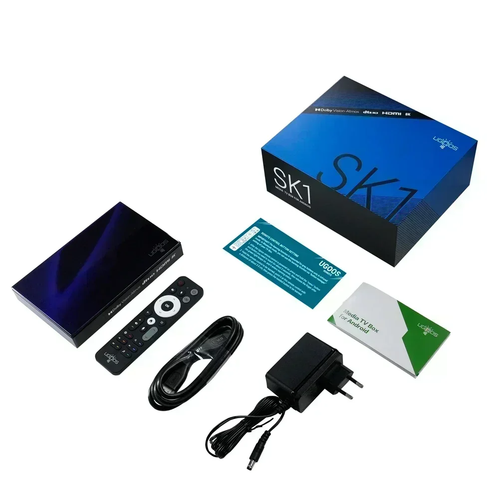 Tv box Smart tv box Ugoos SK1 Smart TV box Android 11 Amlogic S928X-K 8GB 128GB Wifi 6 BT5.2 1000M Set top box Dolby Widevine L1 DTS support