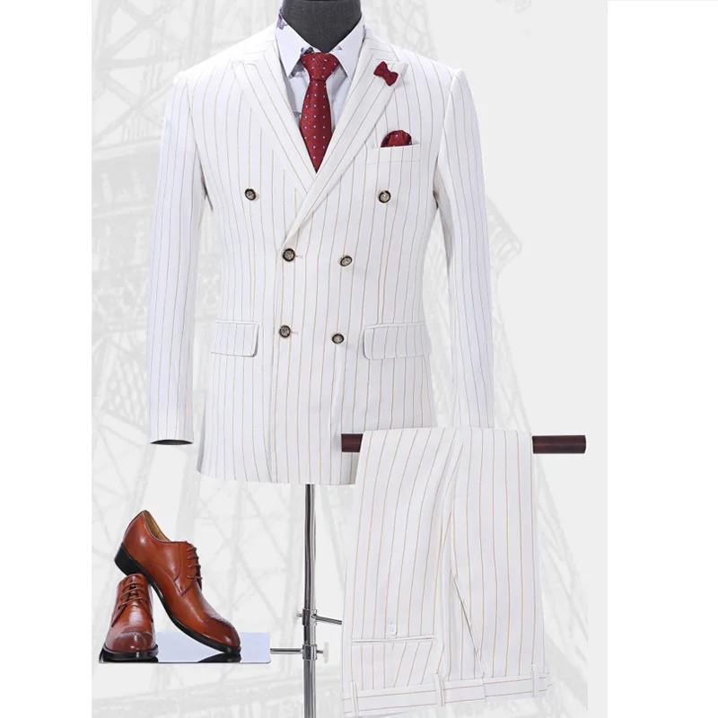 

Custom Made Groomsmen Pattern Groom Tuxedos Shawl Lapel Men Suits Wedding Best Man ZHA04-7999