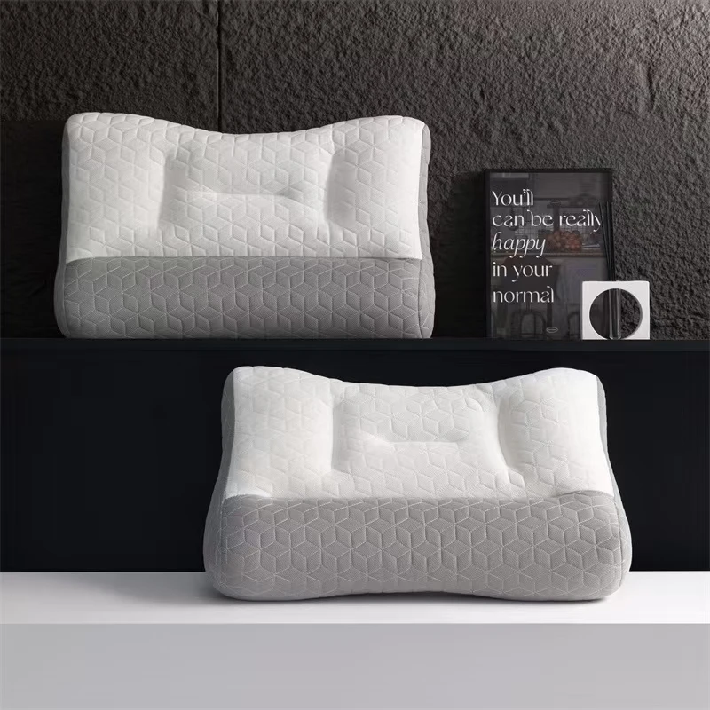 Natural Rubber Pillow Anti Traction Cervical Neck Pillow Soft Elastic Sleeping Pillows Sleep Position Orthopedic Pillow 4