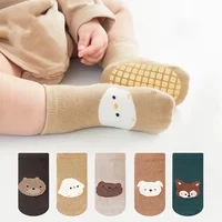 Spring Autumn Sock Baby Boys Girls Anti-Slip Floor Socks Infant Kids Trampoline Shoes Children School Sports Mid Calf Long Socks 3