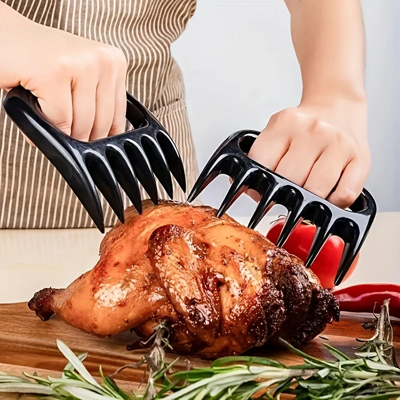 1/2/4PCS Bear Claw Quick Meat Tearer Black Bear Claw Meat Splitter Multifunctional Food Grade Processing BBQ Picnic Tool