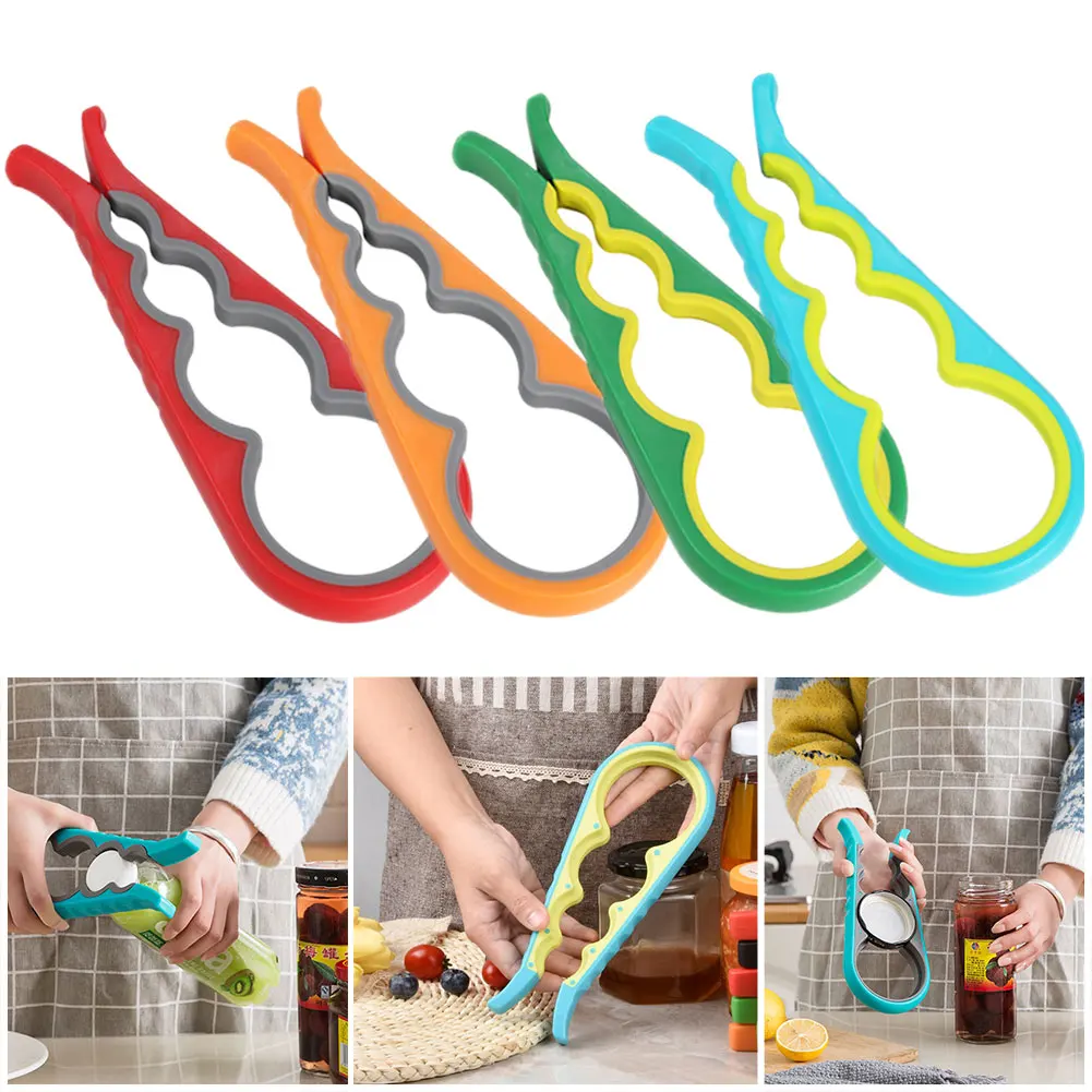 Jar Opener Easy Grip Wrench 4 in 1 Handy Save Strength Portable Can