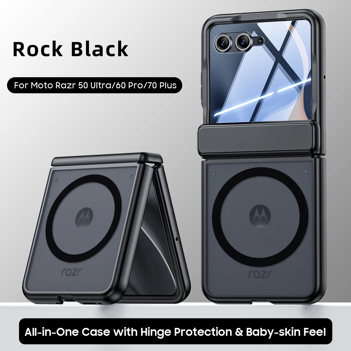 Matte Skin-Friendly Magnetic Folding Shockproof Case Cover