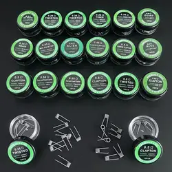 50/30/10PCS Premade Coils Mix Twisted Flat Ribbon Clapton Quad Hive Tiger Mirage Alien Ohm 0.2 0.35 0.36 0.45 0.5 0.8 Resistance