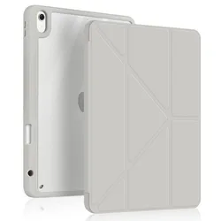 Premier Tablet Case with Pencil Holder and Auto Wake & Sleep Feature - Smart Cover - iPad A19 12th 2026 (GRAY)