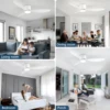 IRALAN Modern Ceiling Fan sealing fan apartment bedroom living room interior air circulation ceiling circulator Circulite 5