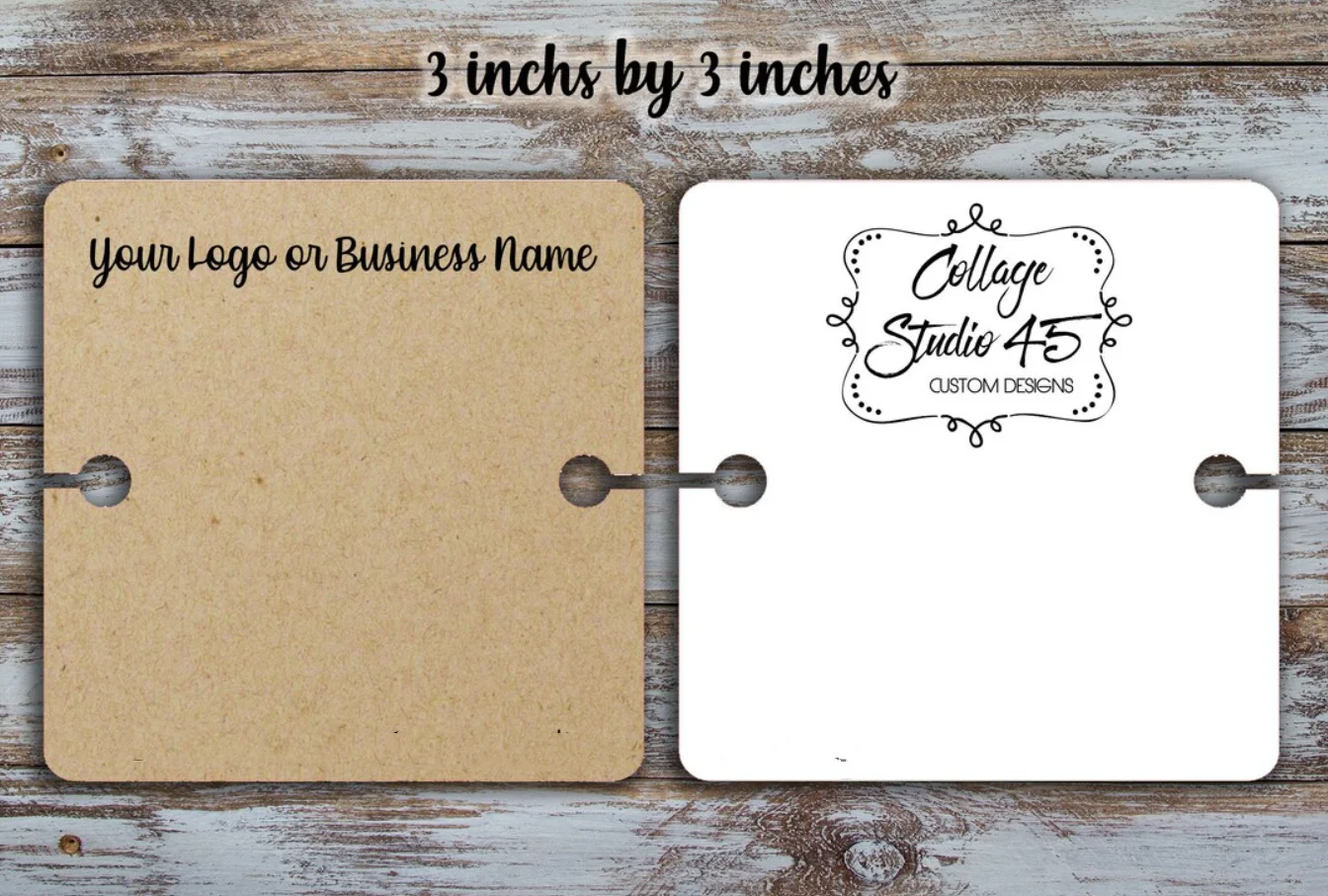 

50 шт., диагональ 3 дюйма на 3 дюйма, дисплей для браслета, витрина для ювелирных изделий, пользовательская карта