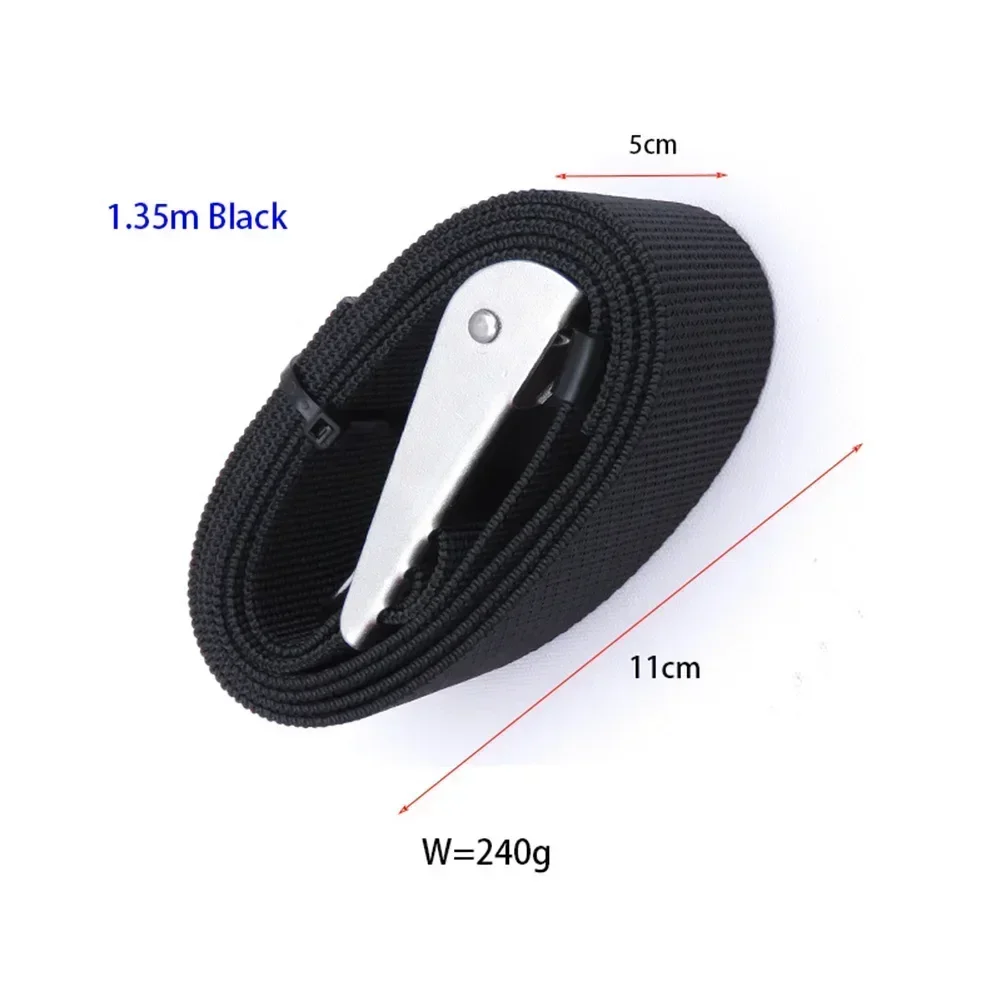 Diving Weight Belt With Quick Release Buckle - 53" Rubber Belt For Scuba & Spearfishing