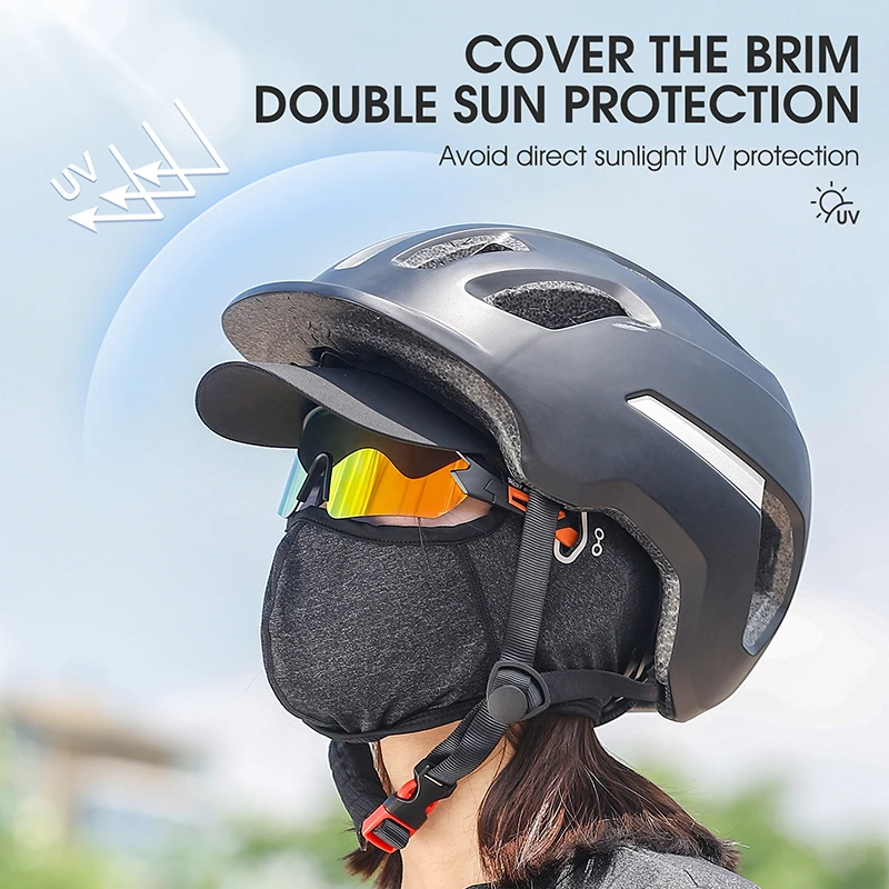 bike helmet uv protection ROCKBROS Cycling Running Cap Gently hand wash Air Dry Helmet not included Sun Protection Cycling Sun Visor