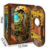 NEW DIY Book Nook Shelf Insert Kits Deep Sea Exploration Bookshelf Wooden Miniature Model Kit Handmade Bookend for Friends Gifts 6