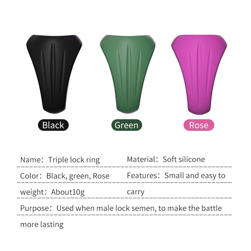 Reusable Silicone Ring Semen  Ring  Enlargement Delayed Ejaculation Sex Toys For Men_voghion.com