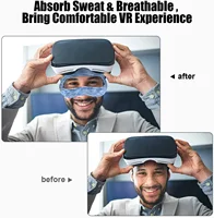 VIKEFON Eye Mask For Meta Oculus Quest 2 Sweat Band VR Glasses Cover Breathable Virtual Reality Headset For Quest 2 Accessories - Image 6