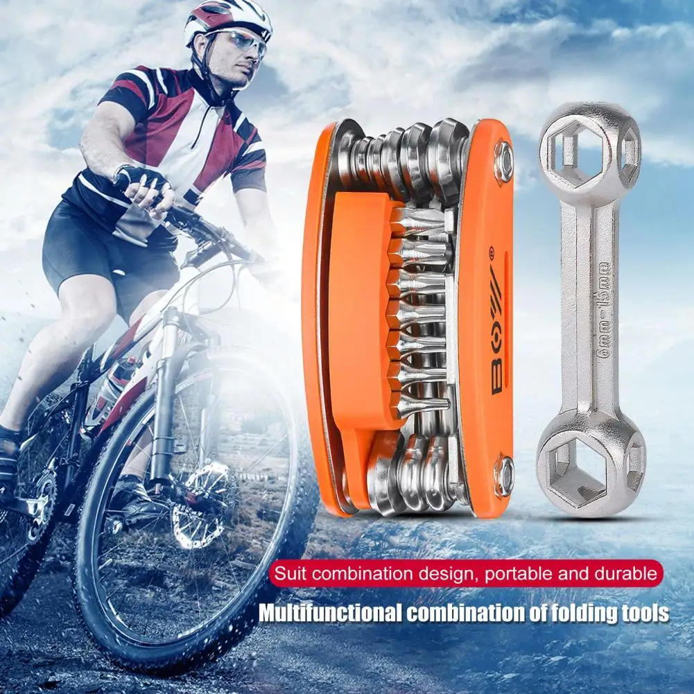 

Bike Repair Tool Kit Multifunctional Professional Emergency Maintenance Bicycle Multitool With Bike Bone Wrench For Road Riding